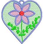 Flower Heart Bookmark