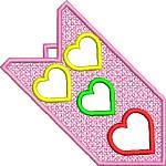 Hearts Shape Bookmark