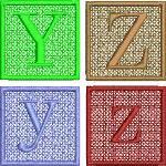 Y to Z Alpha Block set