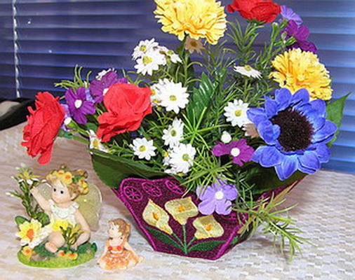 Decorated Flower Vase