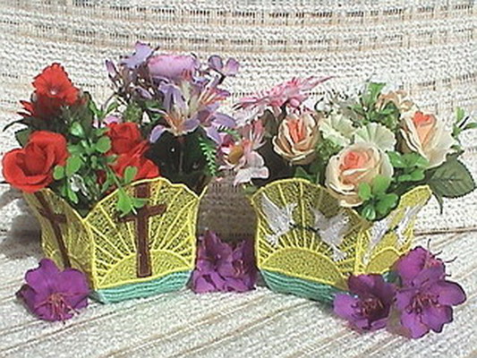 Decorated Flower Vases