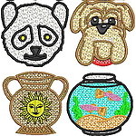 Panda Dog Vase Bowl