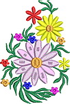 Flowers Enbroidery Design