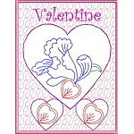 Trapunto Valentine Cards