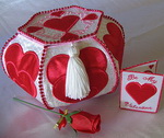 Trapunto Valentine Hearts