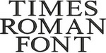 Times Roman Font