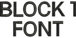 Block 1 Font