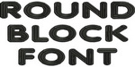 Round Block Font