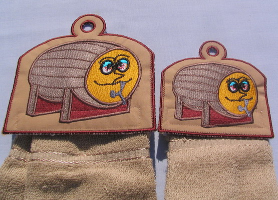 Double Barrel Towel Toppers