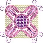 Curly Lace Quiltblock 01