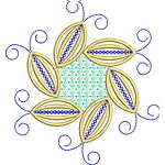 Curly Lace Quiltblock 04