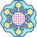 Curly Lace Quiltblock 06