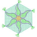 Curly Lace Quiltblock 09