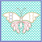 Butterfly Quiltblock 03