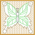 Butterfly Quiltblock 04