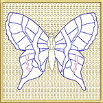 Butterfly Quiltblock 07