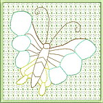 Butterfly Quiltblock 08