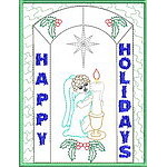 Happy Holidays Greeting Card Front