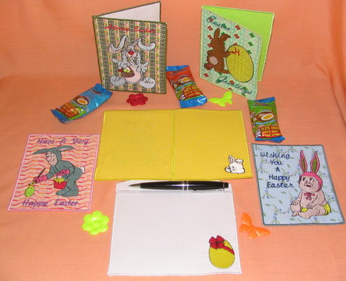 Appliqu Easter Greeting Cards