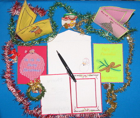 Appliqu Christmas Greeting Cards