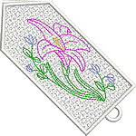Colorful Flower Bookmark 02