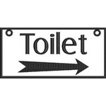 Bathroom Direction Sign 01
