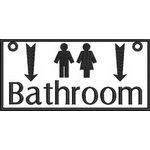 Bathroom Direction Sign 06