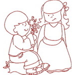 Boys and Girls Redwork Outlines 07
