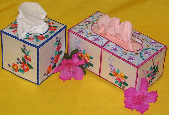 Floral Tissue Box Covers 01