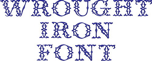 Wrought Iron Font