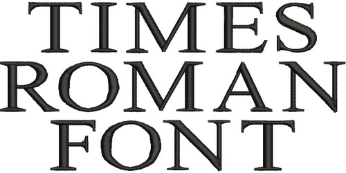 Times Roman Font