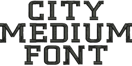 City Medium Font