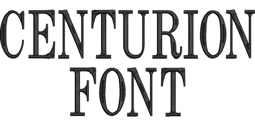 centurion boat font
