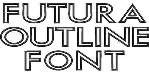 Futura Outline Font