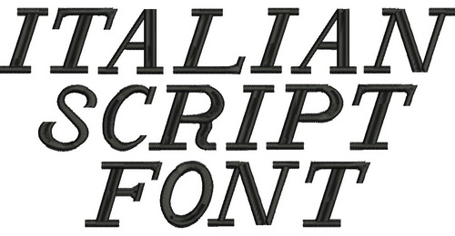 Italian Script Font