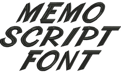 Memo Script Font