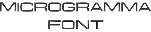 Microgramma Font