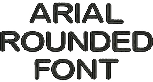 rounded arial font