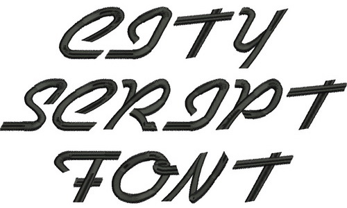 City Script Font