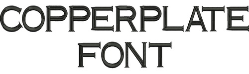 Copperplate Font