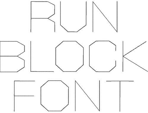 Run Block Font