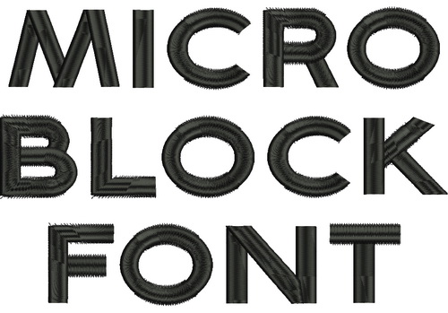 Micro Block Font