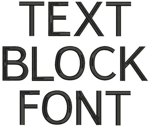 Text Block Font