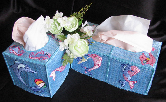 Cute Dolphins Tissue Box Covers